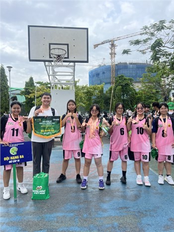 🏀clb bóng rổ nguyễn du dành giải ba giải bóng rổ festival trường học thành phố hồ chí minh 2024🏀