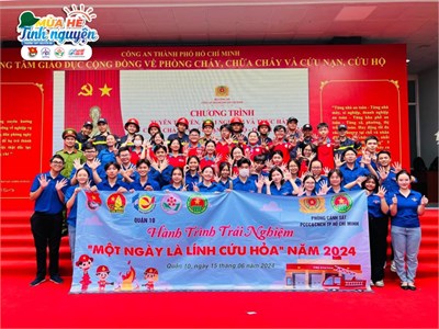 Hoa phượng đỏ 2024 - hành trình trải nghiệm “một ngày làm lính cứu hoả” năm 2024