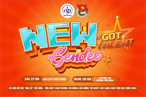 Tìm kiếm tài năng biểu diễn và nhân sự tổ chức ngày hội chào đón tân học sinh  new gendee 2427  mùa 3 - 2024