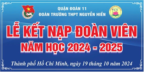 Lễ Kết nạp Đoàn viên đợt 1 - Năm học 2024 - 2025