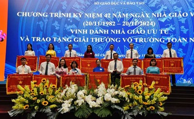 Trường THPT Nguyễn Hiền vinh dự nhận Cờ thi đua Ngành Giáo dục Thành phố Hồ Chí Minh