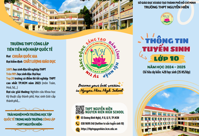 Thông tin tư vấn tuyển sinh lớp 10 NH 2024-2025