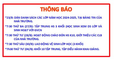 Thông báo (số 1)