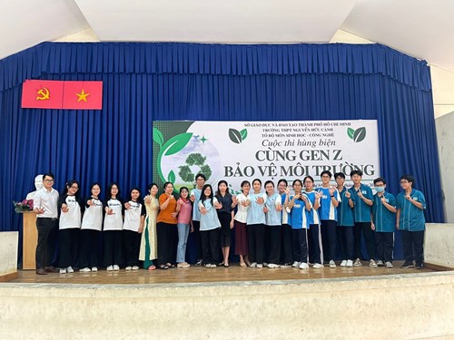 Tổ sinh học – công nghệ - hoạt động đặc thù bộ môn: hùng biện “cùng gen-z bảo vệ môi trường”
năm học 2023 - 2024