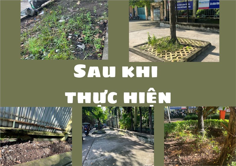 Phòng tham vấn tâm lý học đường trường thpt nguyễn hữu cảnh tổ chức và phát động hoạt động ngày thứ 7 xanh lần 3