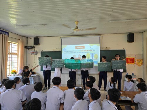 Tích hợp liên môn vật lí – sinh học khối 10 học kì ii – năm học 2023 - 2024 “vai trò của vi sinh vật trong việc xử lí ô nhiễm môi trường”