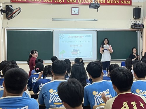 Trường thpt nguyễn hữu cảnh tổ chức hội thi giới thiệu sách với chủ đề “sách và tôi” cho học sinh năm học 2023-2024