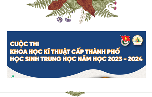 Cuộc thi khoa học kỹ thuật học sinh THPT cấp thành phố năm học 2023-2024