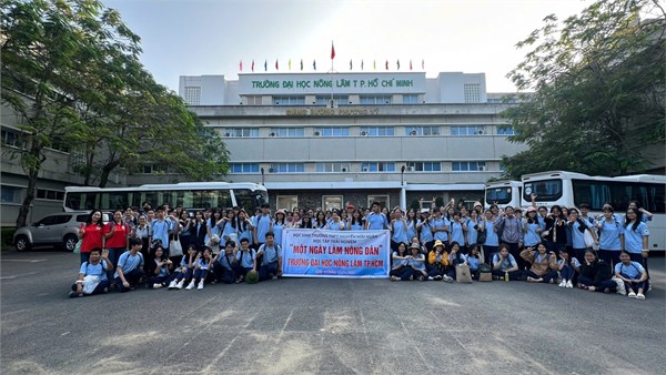 Ngoại khóa Tổ Công nghệ: Trải nghiệm  Một ngày làm nông dân  tại Trường Đại học Nông lâm Thành phố Hồ Chí Minh