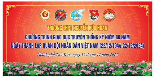 Chương trình giáo dục truyền thống Kỷ niệm 80 năm Ngày thành lập Quân đội nhân dân Việt Nam (22/12/1944 – 22/12/2024)