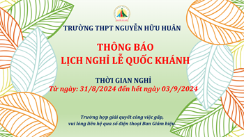 Thông báo lịch nghỉ Lễ Quốc Khánh 2024