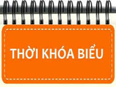 Thời khóa biểu lần 1 năm học 2024-2025