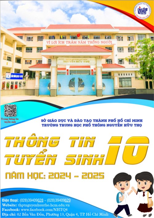 THÔNG TIN TUYỂN SINH 10 Năm học: 2024-2025 (DỰ KIẾN)