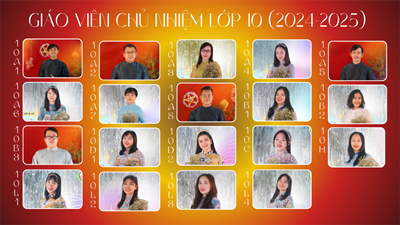 Trường THPT Nguyễn Khuyến công bố danh sách giáo viên chủ nhiệm khối 10, năm học 2024-2025.
