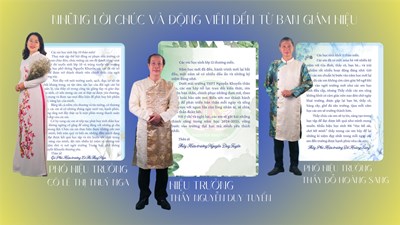 Những lời chúc và động viên đến từ Ban giám hiệu trường THPT Nguyễn Khuyến