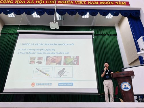 Trong tháng 11 năm 2024, trường THPT Nguyễn Thị Diệu sẽ tổ chức 10 buổi Truyền thông cho các bạn học sinh 3 khối về Phòng,chống tác hại của thuốc lá.