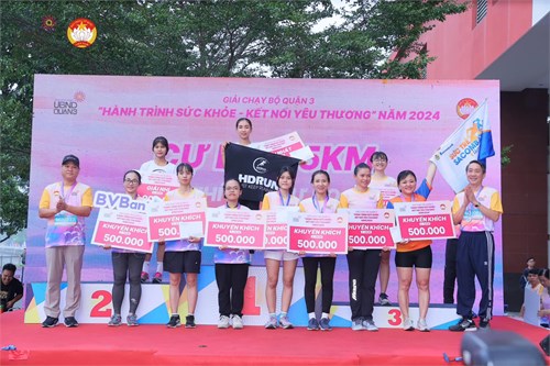 Giải chạy bộ quận 3 “hành trình sức khoẻ-kết nối yêu thương” năm 2024
