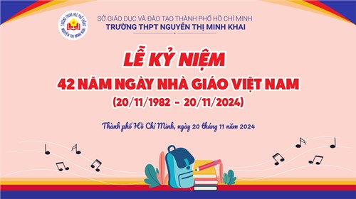 Lễ kỷ niệm 42 năm Ngày Nhà giáo Việt Nam (20/11/1982 – 20/11/2024)