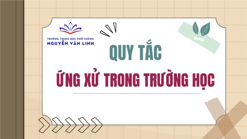 Quy tắc ứng xử văn hoá trong trường học