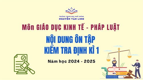GDKT-PL: Nội dung ôn tập kiểm tra Định kì I - Học kì 1 - Năm học: 2024 - 2025