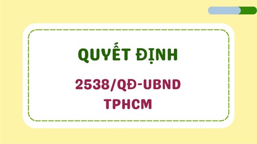 Quyết định 2538/QĐ-UBND TP.HCM 2022 Chương trình thực hành tiết kiệm, chống lãng phí