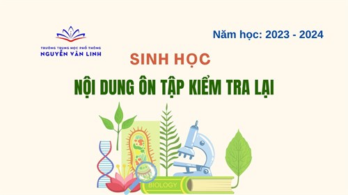 Sinh học: Nội dung ôn tập kiểm tra lại Năm học 2023 - 2024