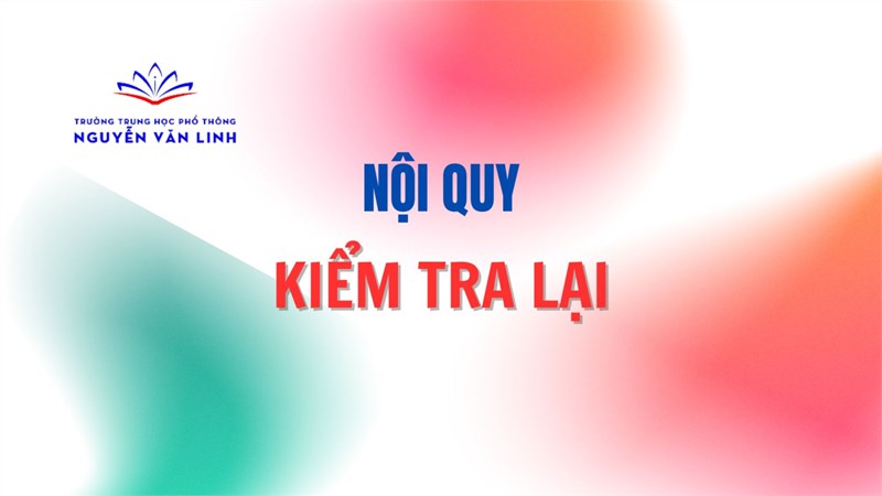 Nội quy kiểm tra lại