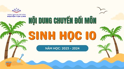 Môn Sinh học khối 10: Nội dung chuyển đổi môn học.