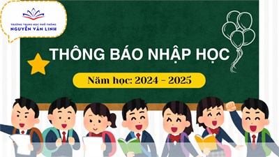 Thông báo thời gian nhập học năm học 2024-2025