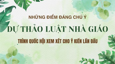 Những điểm đáng chú ý trong Dự thảo Luật nhà giáo trình Quốc hội xem xét cho ý kiến lần đầu