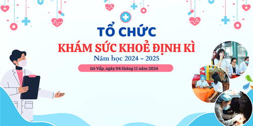 Chương trình khám sức khỏe định kì cho học sinh trường thcs và thpt phạm ngũ lão năm học 2024 - 2025