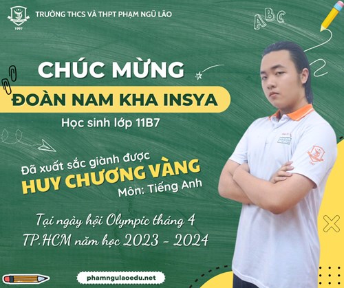 Học sinh trường phạm ngũ lão và dấu ấn hành trình rực rỡ tại sân chơi trí tuệ - kỳ thi olympic tháng 4 tp.hcm năm học 2024