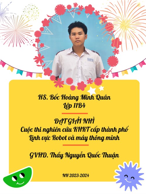 Vinh danh học sinh đạt giải cao kỳ thi Nghiên cứu khoa học cấp TP NH 2023-2024