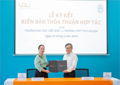 Lễ Ký Kết Hợp Tác Giữa Trường THPT Phú Nhuận –  Trường Đại Học Việt Đức VGU