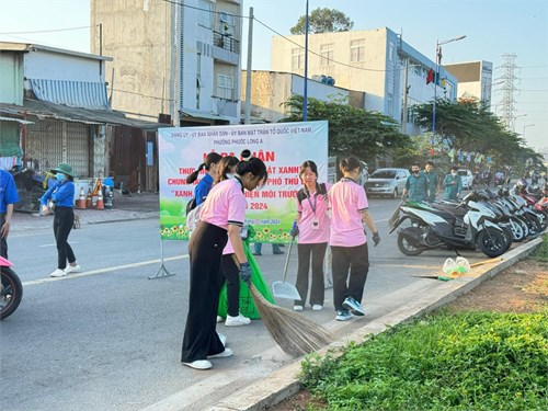 Hưởng ứng “NGÀY CHỦ NHẬT XANH  VÀ TỔNG VỆ SINH MÔI TRƯỜNG ĐÓN TẾT GIÁP THÌN NĂM 2024!