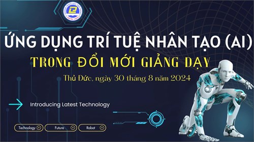 Tập huấn ứng dụng Trí tuệ nhân tạo (AI) trong đổi mới giảng dạy