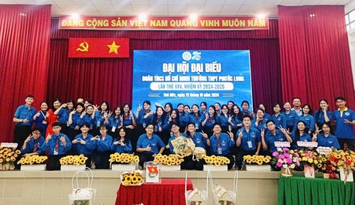 Đại hội đại biểu Đoàn TNCS HCM Trường THPT Phước Long Nhiệm kỳ 2024-2025 ]