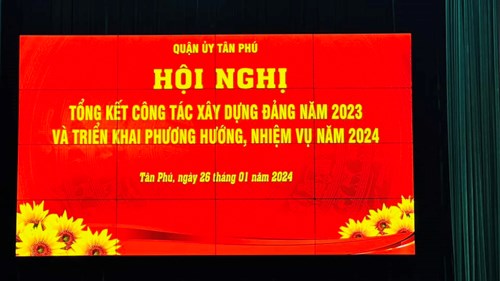 Chi Bộ Trường THPT Tây Thạnh hoàn thành xuất sắc công tác xây dựng Đảng năm 2023