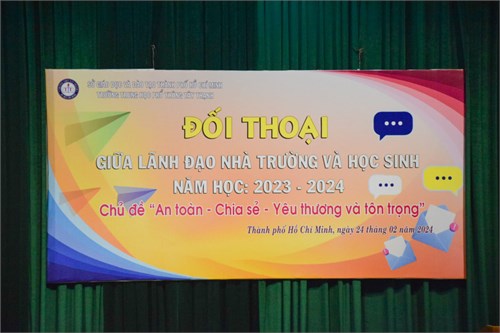 Đối thoại giữa nhà trường và học sinh năm học 2023 - 2024