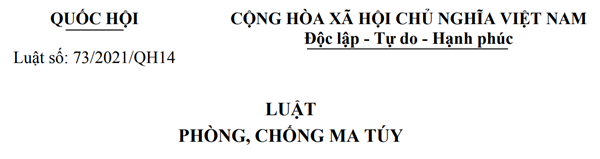 Luật phòng, chống ma túy