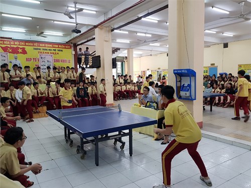 Khai mạc giải bóng bàn học sinh năm học 2024 - 2025, chào mừng kỷ niệm 42 năm ngày nhà giáo Việt Nam 20/11