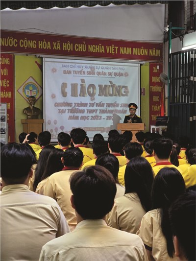 Tổ chức Tư vấn tuyển sinh - Hướng nghiệp khối lực lượng vũ trang nhân dân năm học 2023 - 2024