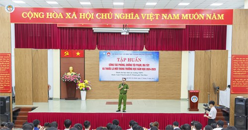 Tập huấn Tuyên truyền Phòng, Chống Tội phạm, Ma túy và Thuốc lá mới trong Trường học, Năm học 2024 – 2025