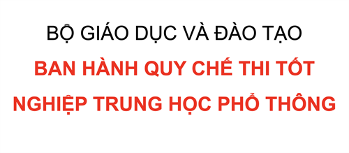 Quy chế thi tốt nghiệp Trung học phổ thông 2025