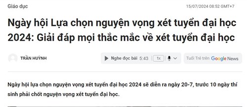 Ngày hội Lựa chọn nguyện vọng xét tuyển đại học 2024: Giải đáp mọi thắc mắc về xét tuyển đại học