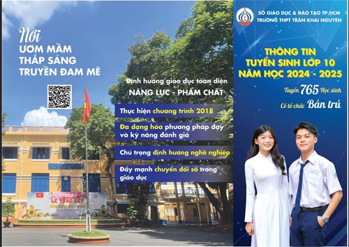 Tuyển sinh 10 năm học 2024 - 2025