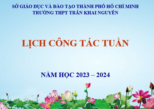 Lịch công tác Tuần 8 HK2 năm học 2023 - 2024