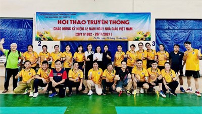 Hội thao chào mừng Ngày Nhà giáo Việt Nam 20/11 năm 2024 - môn cầu lông