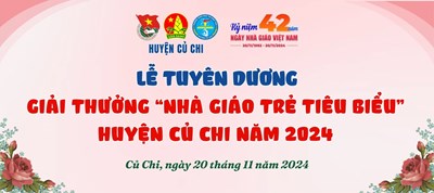 Tuyên dương giáo viên đạt danh hiệu Nhà giáo trẻ tiêu biểu huyện Củ Chi năm 2024