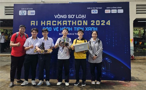Cuộc thi AI Hackathon 2024: Đội tuyển học sinh Trường THPT Vĩnh Lộc xuất sắc vượt qua vòng sơ loại